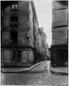 Eugène Atget, Rue Laplace and Rue Valette, Paris, 1926